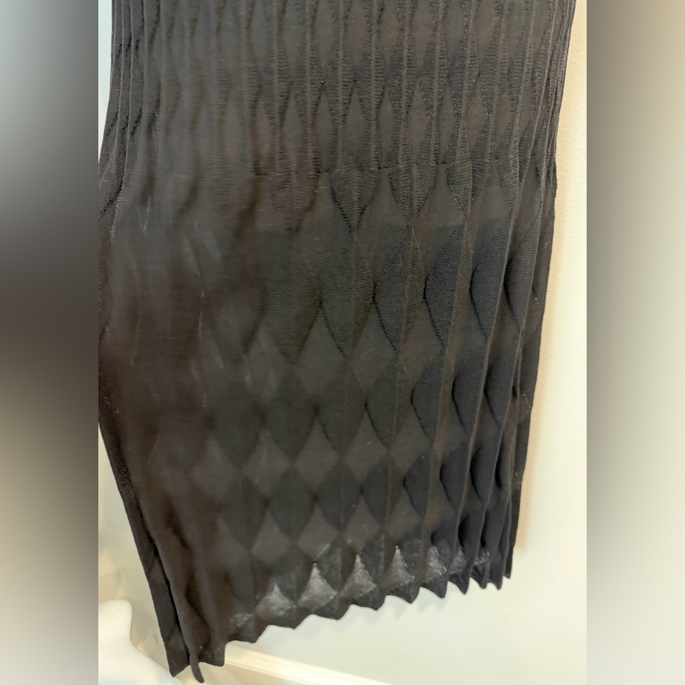 Christian Dior Boutique Diamond Pleated Sheer Knit Vintage Galliano Era 8 S/M - Picture 4 of 10